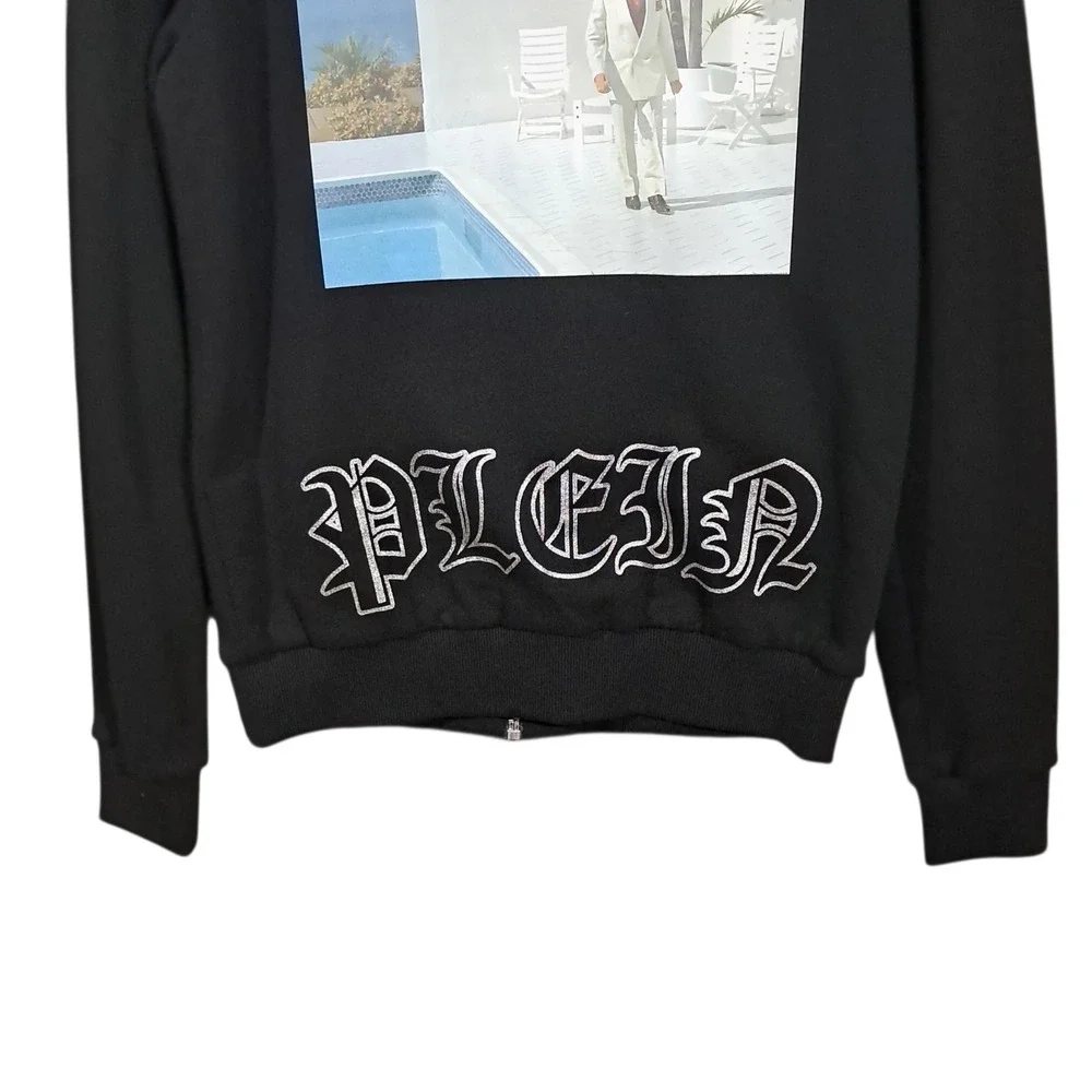 Philipp Plein Scarface Jacket Mes Medium Al Pacino‎ Black Full Zip Streetwear